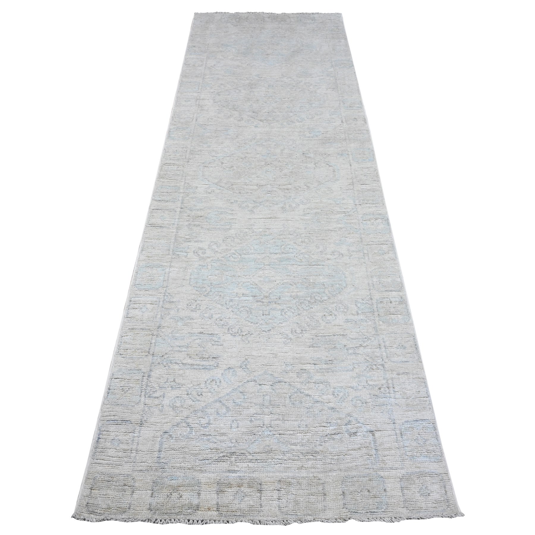 Transitional Wool Hand-Knotted Area Rug 2'11